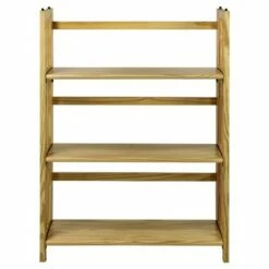 38" Folding 3 Tier Bookshelf Stackable - Flora Home Walnut 21 38" Folding 3 Tier Bookshelf Stackable - Flora Home Walnut -Bookshelves Sales Shop unnamed file 947