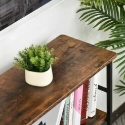 HomCom 3-Tier Industrial Style Storage Metal Wooden Shelf -Bookshelves Sales Shop unnamed file 959