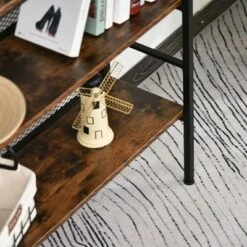 HomCom 3-Tier Industrial Style Storage Metal Wooden Shelf -Bookshelves Sales Shop unnamed file 960