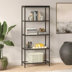 Henn& Hart 30" Wide Black Bronze Bookcase - Henn&Hart -Bookshelves Sales Shop unnamed file 981