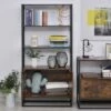 HomCom Storage Cabinet Bookcase with 3 Open Shelves